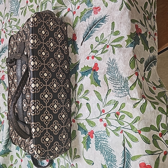 🫨🥹 BRIGHTON BROWN AND TAN LEATHER SMALL PURSE - Picture 7 of 8